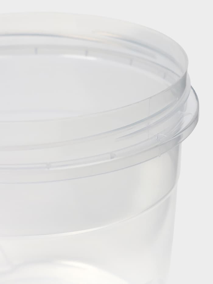 Набор контейнеров с закручивающимися крышками Полимербыт, пластик, 2 шт.: 500 мл, 1 л, прозрачные, крышки МИКС