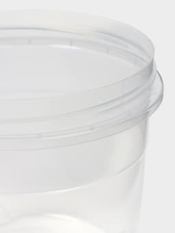 Набор контейнеров с закручивающимися крышками Полимербыт, пластик, 2 шт.: 500 мл, 1 л, прозрачные, крышки МИКС