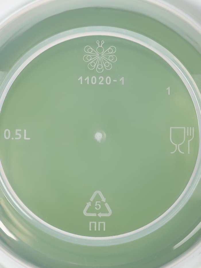 Набор контейнеров с закручивающимися крышками Полимербыт, пластик, 2 шт.: 500 мл, 1 л, прозрачные, крышки МИКС