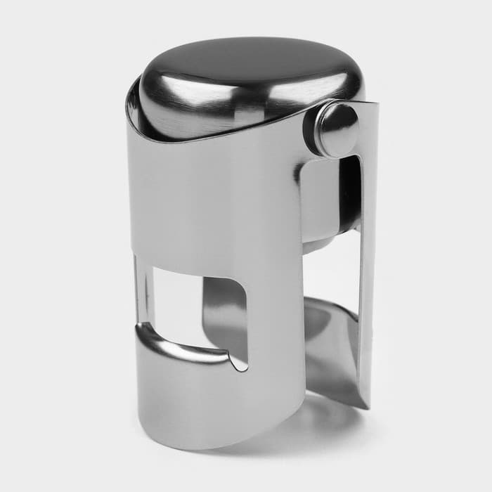 Пробка для бутылки раздвижная Magistro, 4×5.5 см, нержавеющая сталь