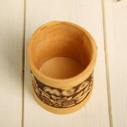 Туес для мёда «Цветочный», 6×9.5 см, береста