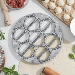 Форма для вареников Доляна «Пельменница», 7 ячеек (7.5×4 см), алюминий