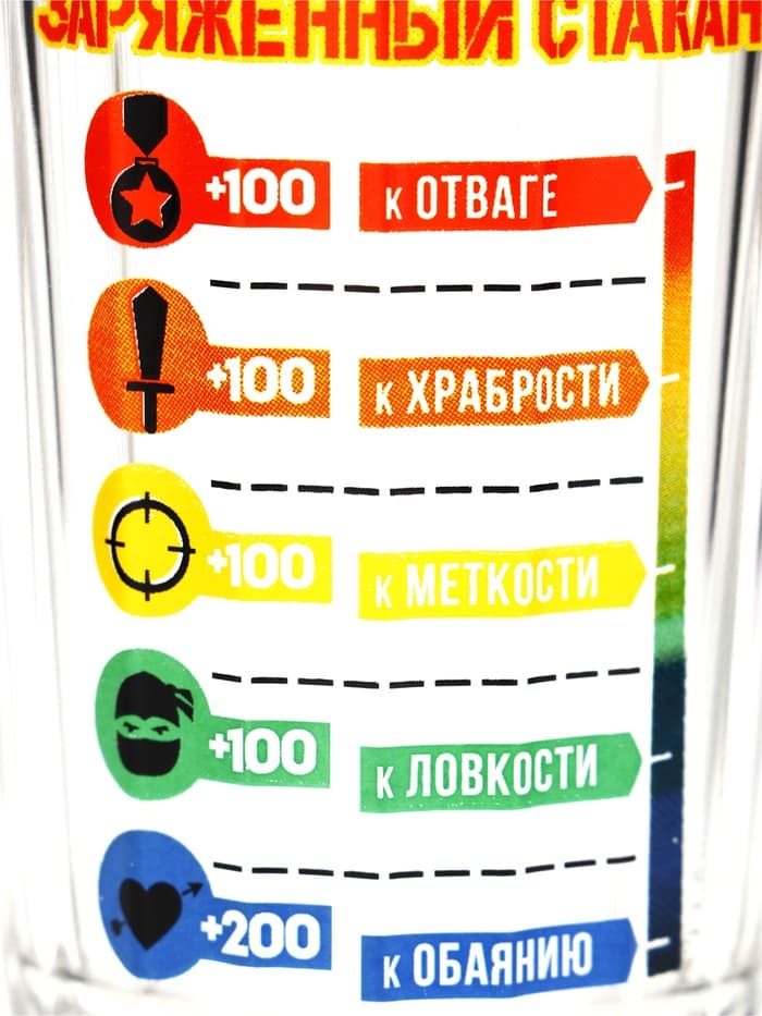 Стакан граненый «Заряженный Стакан», 250 мл