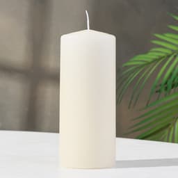Свеча - цилиндр, 7×17 см, 50 ч, 515 г, слоновая кость