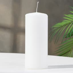 Свеча - цилиндр, 7×17 см, 50 ч, 515 г, белая