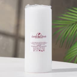 Свеча - цилиндр, 7×17 см, 50 ч, 515 г, белая