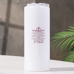 Свеча - цилиндр, 8×20 см, 90 ч, 795 г, белая