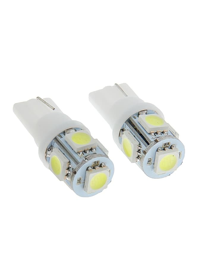 Светодиодная лампа для автомобиля Cartage, T10 W5W, 12 В, 5 SMD-5050, набор 2 шт.