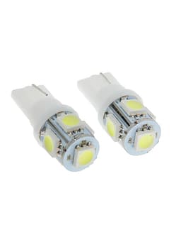 Светодиодная лампа для автомобиля Cartage, T10 W5W, 12 В, 5 SMD-5050, набор 2 шт.