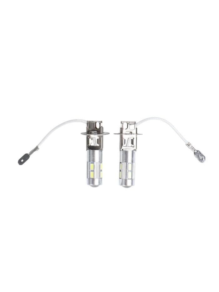 Автомобильная лампа, светодиодная, H3, 12 В, 13 SMd=5050, 2 шт., белый