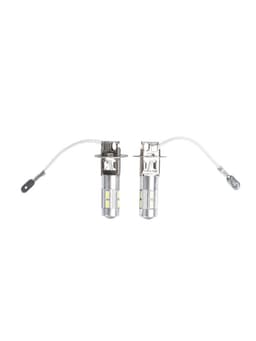 Автомобильная лампа, светодиодная, H3, 12 В, 13 SMd=5050, 2 шт., белый