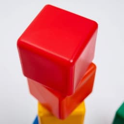 Кубики детские, пластиковые, цветные, 9 штук, 6×6 см