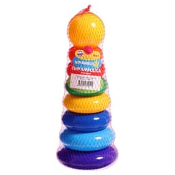 Пирамидка детская, 7 колец, с шаром