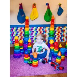 Пирамидка детская, 5 колец с шаром