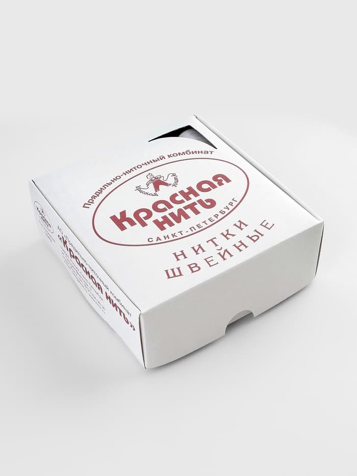 Нитки 40ЛШ, 200 м, белые №001