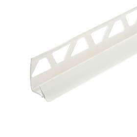 Раскладка внутренняя под плитку «Идеал», 2500×7 – 8 мм, цвет белый