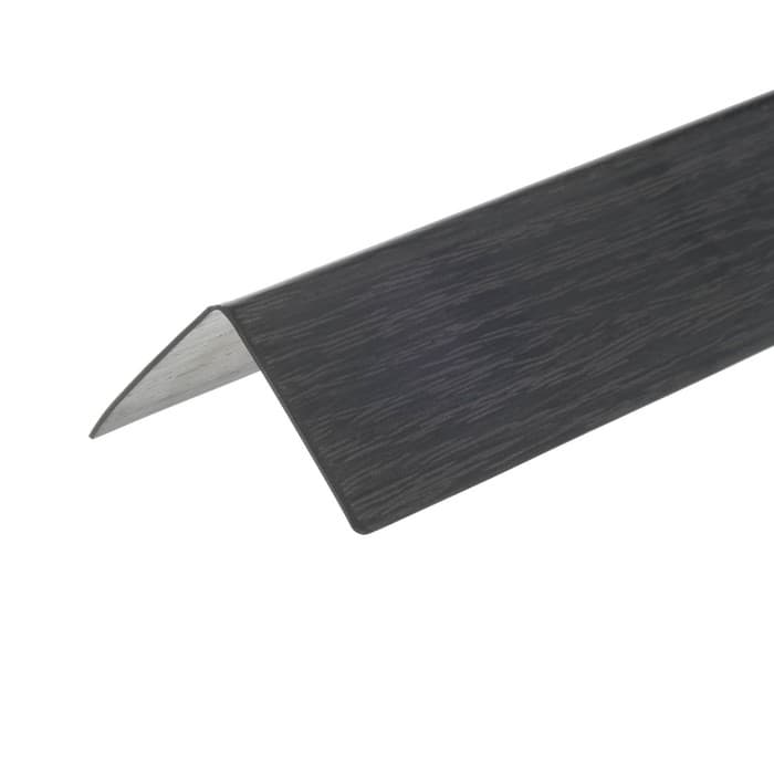 Уголок двухсторонний «Идеал», 30×30×2700 мм, цвет венге чёрный