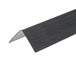 Уголок двухсторонний «Идеал», 30×30×2700 мм, цвет венге чёрный