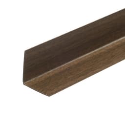 Уголок, 30×30 мм, длина 2.7 м, цвет орех (двухсторонний)