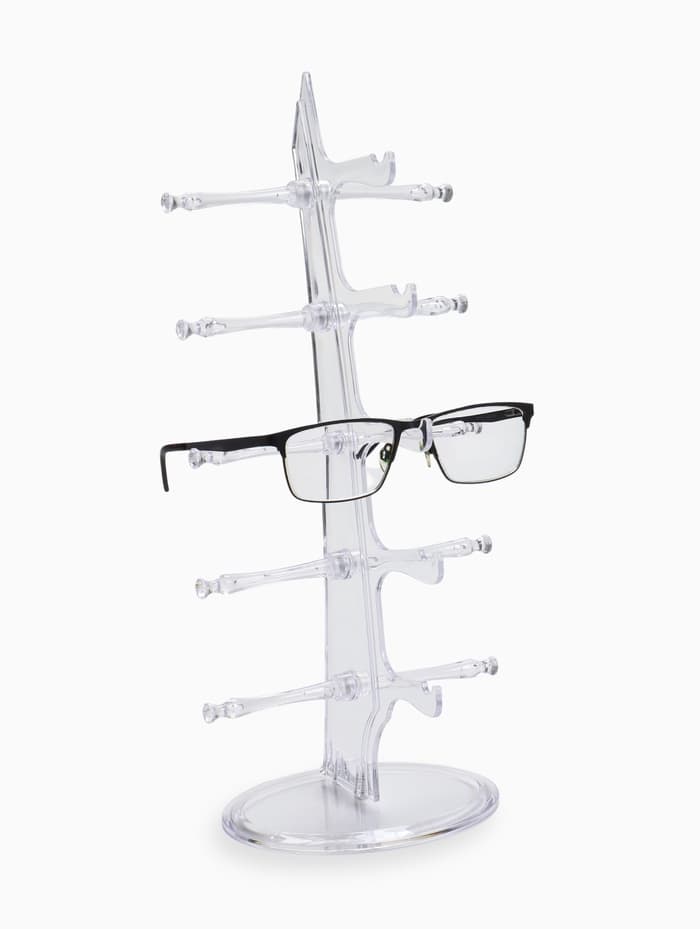 Подставка под очки, настольная, 5 мест, оргстекло, 16×18.3×36 см, прозрачная