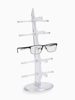 Подставка под очки, настольная, 5 мест, оргстекло, 16×18.3×36 см, прозрачная