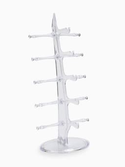 Подставка под очки, настольная, 5 мест, оргстекло, 16×18.3×36 см, прозрачная