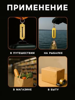 Весы-безмен Luazon LV-506, электронные, до 50 кг, точность до 10 г, подсветка, чёрные