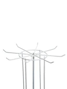 Вертушка, 2 яруса по 8 крючков, 13×13×40 см, белая