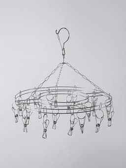 Вертушка торговая, 20 прищепок, d=36 см, цвет хром