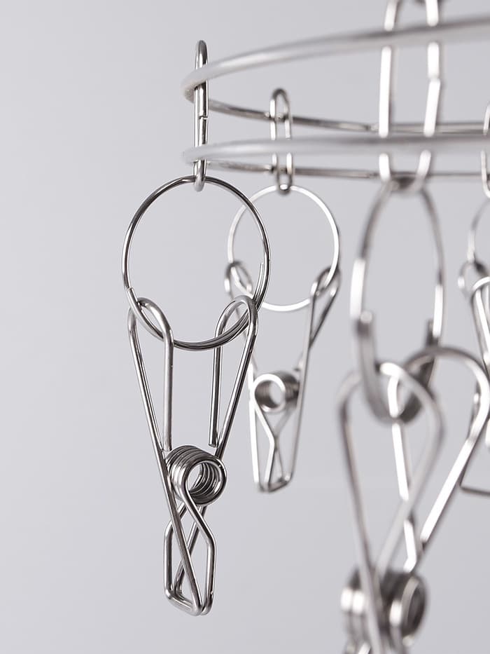 Вертушка торговая, 20 прищепок, d=36 см, цвет хром