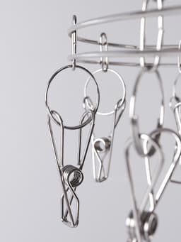 Вертушка торговая, 20 прищепок, d=36 см, цвет хром