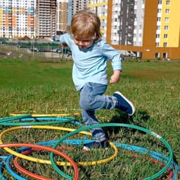 Обруч, диаметр 60 см, жёлтый
