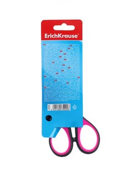 Ножницы ErichKrause Standard+, 17 см, с улучшенной двойной заточкой, ручки с противоскользящими резиновыми вставками, МИКС