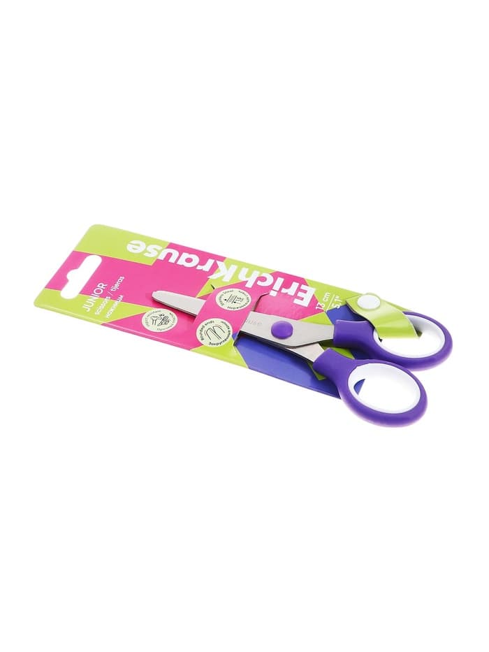 Ножницы детские 13 см, ErichKrause Standard Junior, с закруглёнными концами лезвий, МИКС