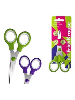 Ножницы детские 13 см, ErichKrause Standard Junior, с закруглёнными концами лезвий, МИКС