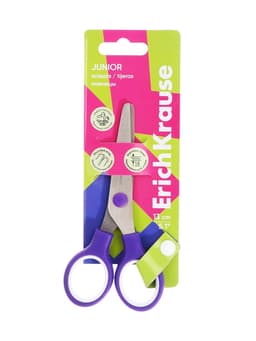 Ножницы детские 13 см, ErichKrause Standard Junior, с закруглёнными концами лезвий, МИКС