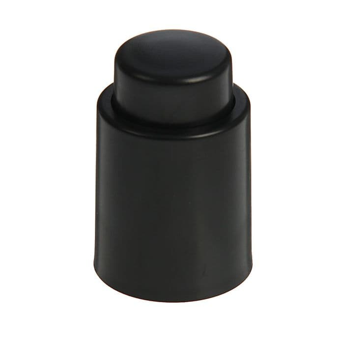 Пробка вакуумная для бутылки «Кнопка», 7 см, чёрная