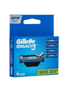 Сменные кассеты Gillette Mach3, 3 лезвия, 4 шт.