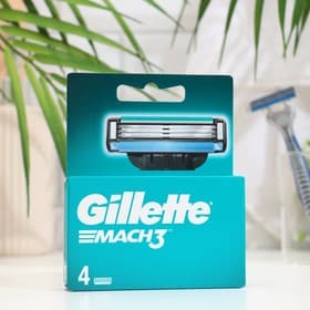 Сменные кассеты Gillette Mach3, 3 лезвия, 4 шт.