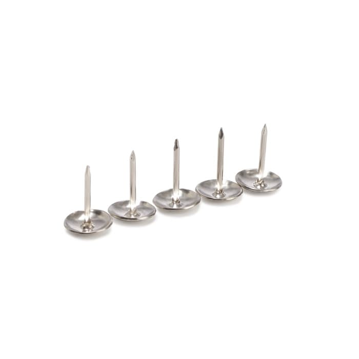 Гвозди ТУНДРА, декоративные, обивочные, фактурные, 11×16 мм, хром, 100 шт.