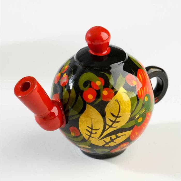 Фигурка «Самовар», хохлома, дерево