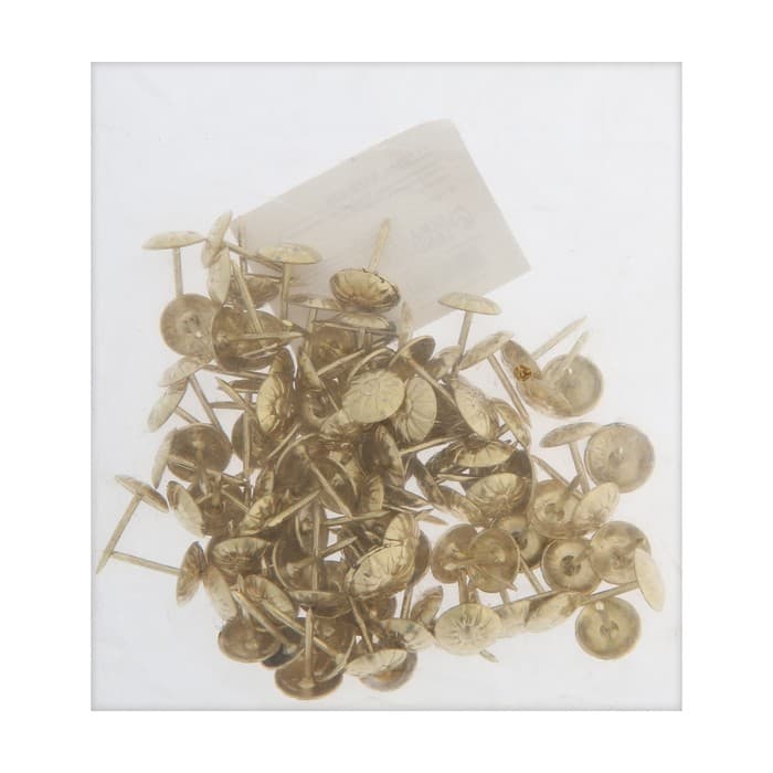 Гвозди ТУНДРА, декоративные, обивочные, фактурные, 11×16 мм, золото, 100 шт.