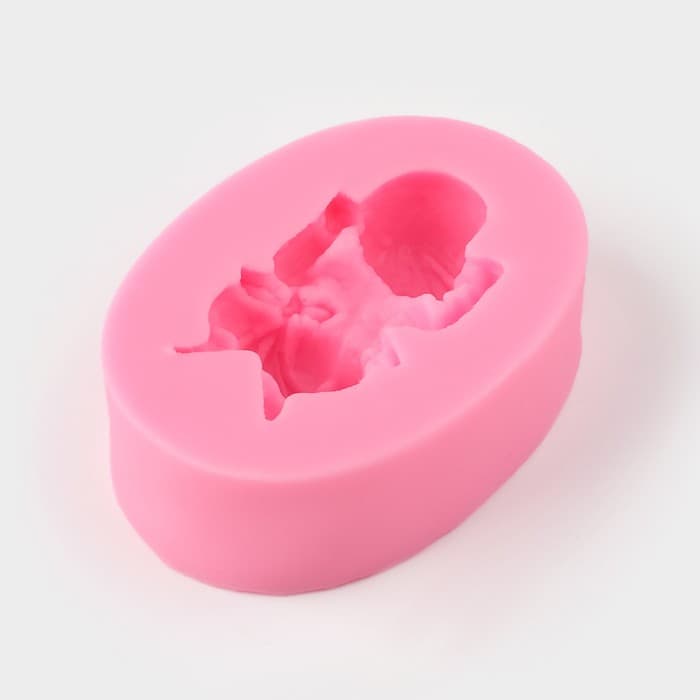 Молд для заливки 3D «Малыш», силикон, 6×4×2 см, розовый