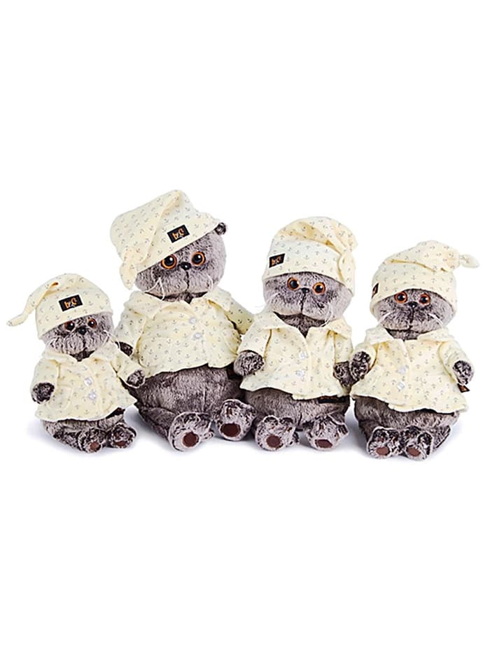 Мягкая игрушка «Кот Басик в пижаме», 22 см