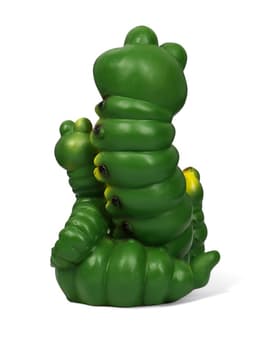 Садовая фигура из полистоуна «Гусеницы семья », 24×14×15 см