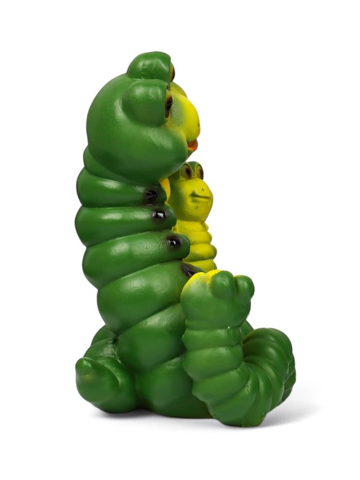 Садовая фигура из полистоуна «Гусеницы семья », 24×14×15 см