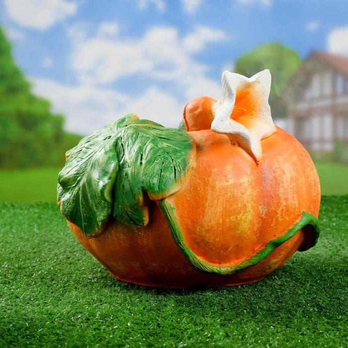 Садовая фигура из полистоуна «Тыква», 30×23×28 см