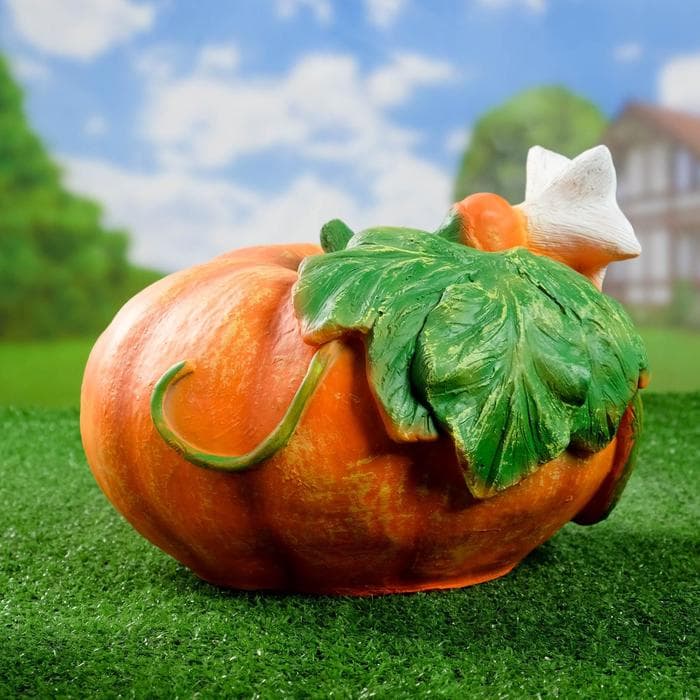 Садовая фигура из полистоуна «Тыква», 30×23×28 см