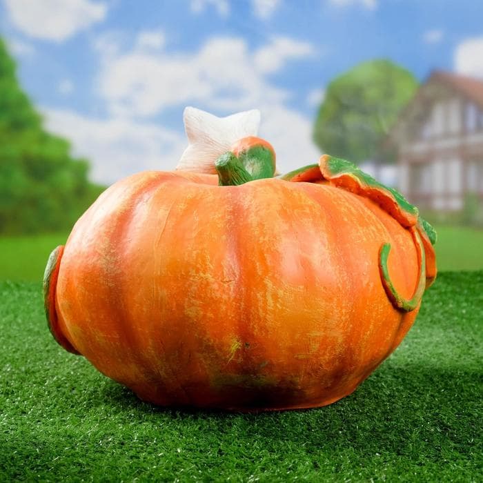 Садовая фигура из полистоуна «Тыква», 30×23×28 см