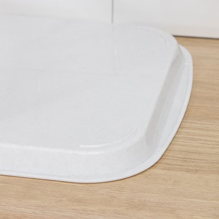 Поднос ТД Ангора, пластик, 47×35 см, белый под мрамор